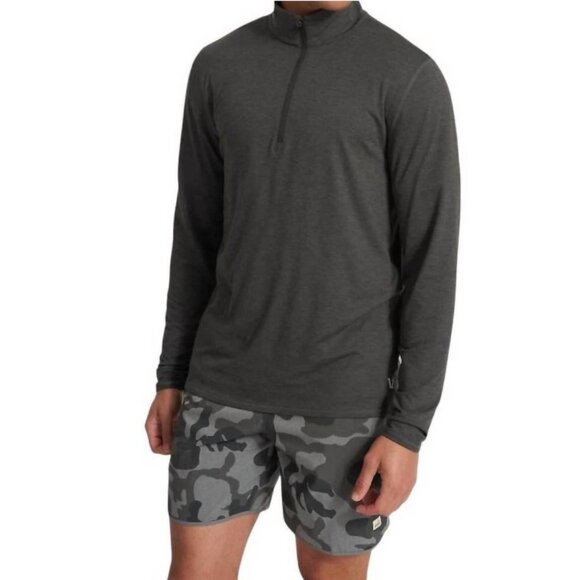 NWT Men's VUORI Ease Performance 1/2 Zip Pullover Charcoal | Size XXL - Picture 2 of 14